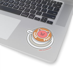 .coffee Porkbun mascot sticker