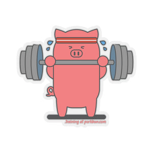 .training Porkbun mascot sticker