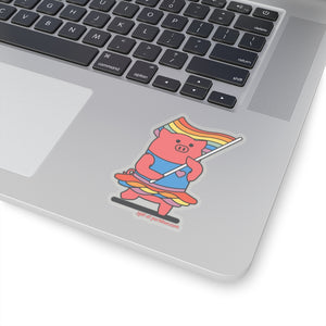 .lgbt Porkbun mascot sticker