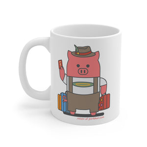 .reisen Porkbun mascot mug