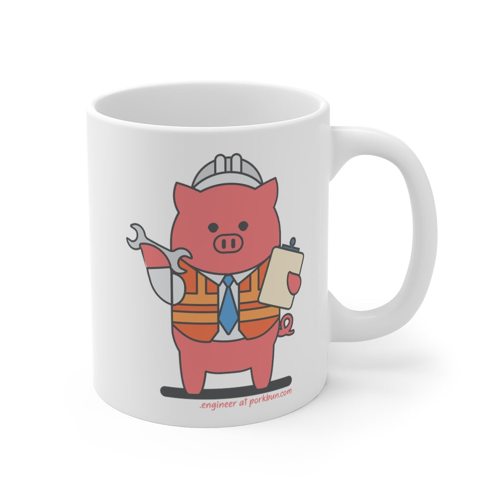 .engineer Porkbun mascot mug