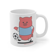 Load image into Gallery viewer, .futbol Porkbun mascot mug
