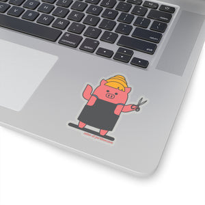 .salon Porkbun mascot sticker