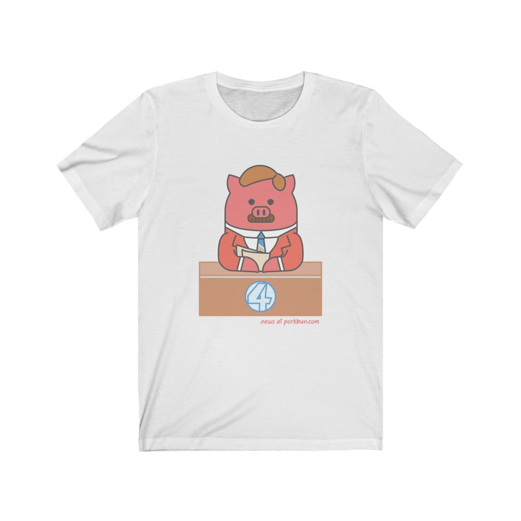 .news Porkbun mascot t-shirt