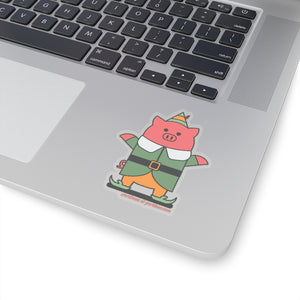 .christmas Porkbun mascot sticker