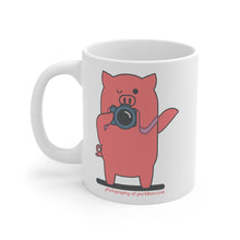 Load image into Gallery viewer, .photography Porkbun mascot mug
