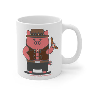 .melbourne Porkbun mascot mug