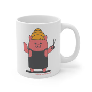 .salon Porkbun mascot mug