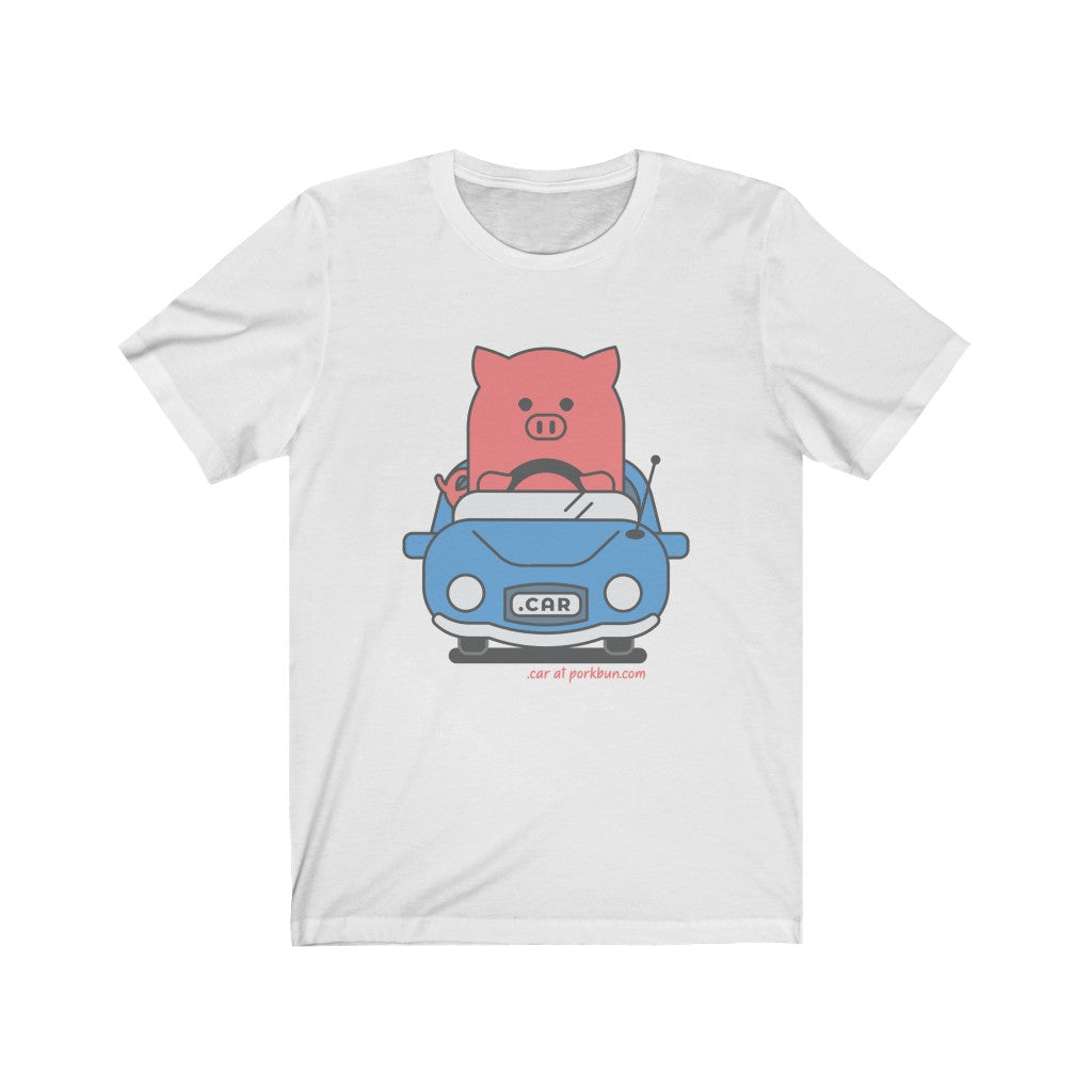 .car Porkbun mascot t-shirt