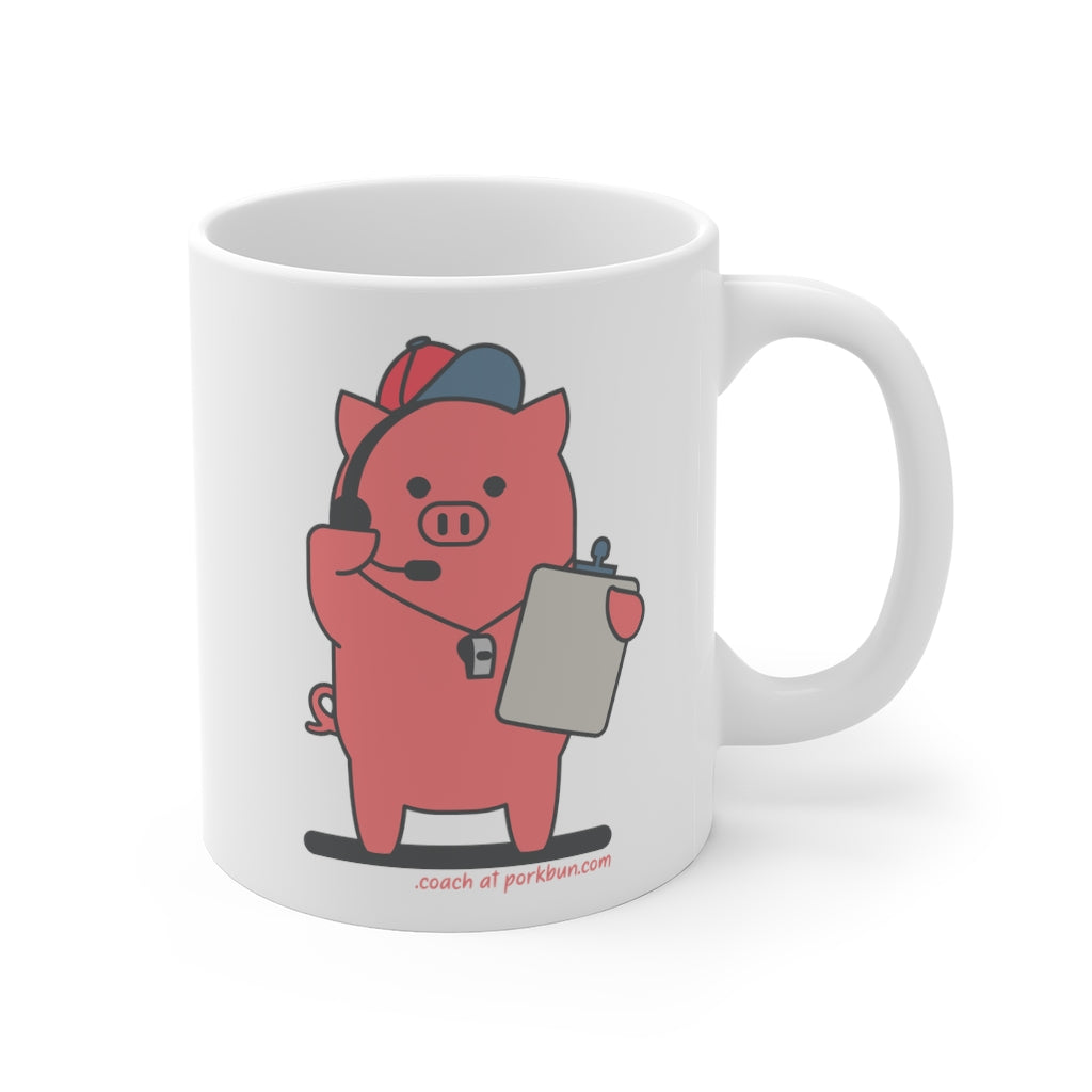 .coach Porkbun mascot mug