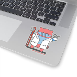 .dentist Porkbun mascot sticker