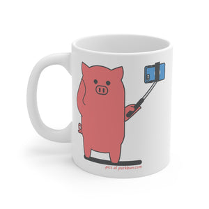 .pics Porkbun mascot mug