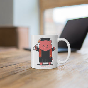 .university Porkbun mascot mug