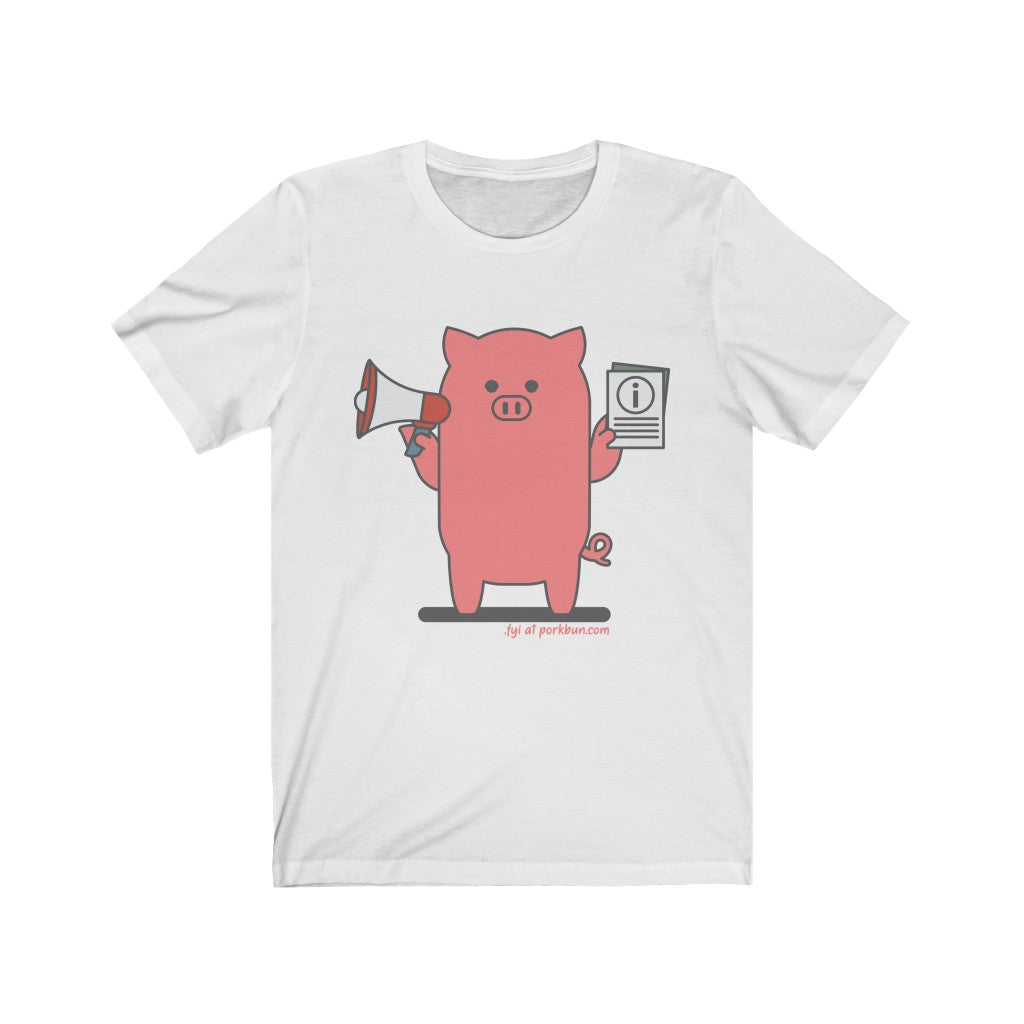 .fyi Porkbun mascot t-shirt