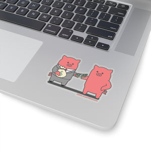 .loans Porkbun mascot sticker