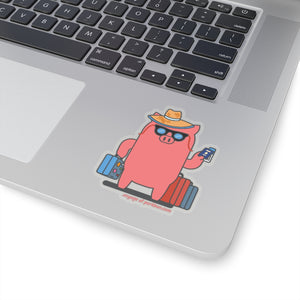 .voyage Porkbun mascot sticker