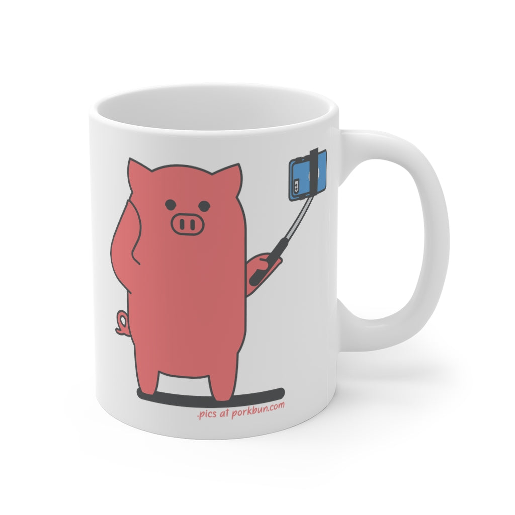 .pics Porkbun mascot mug