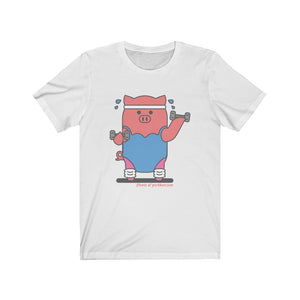 .fitness Porkbun mascot t-shirt