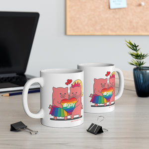 .gay Porkbun mascot mug