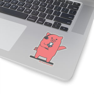 .live Porkbun mascot sticker