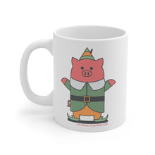 Load image into Gallery viewer, .christmas Porkbun mascot mug
