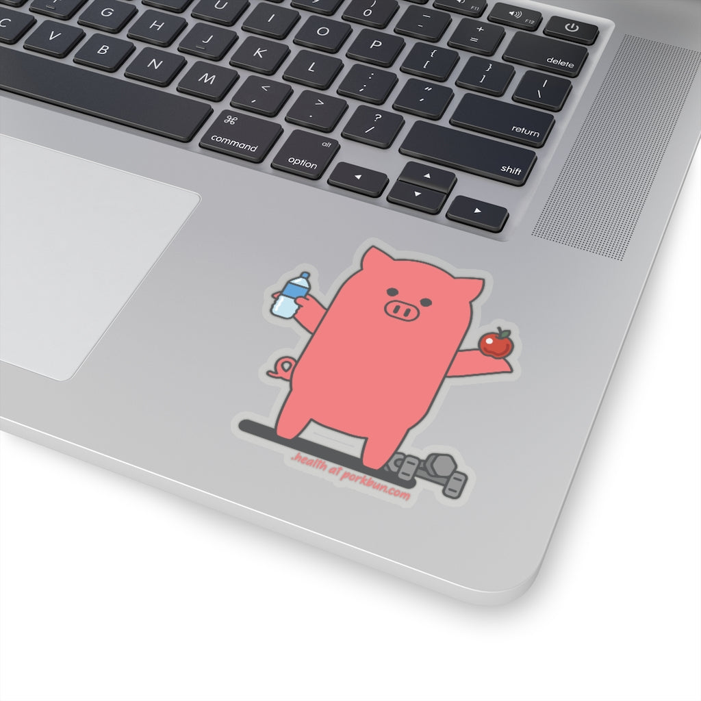 .health Porkbun mascot sticker