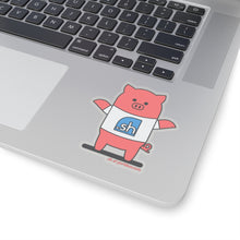 Load image into Gallery viewer, .sh Porkbun mascot sticker
