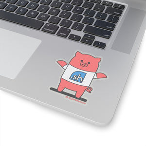 .sh Porkbun mascot sticker