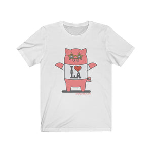 .la Porkbun mascot t-shirt