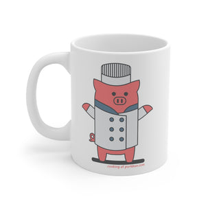 .cooking Porkbun mascot mug