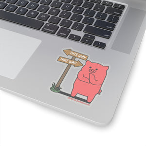 .direct Porkbun mascot sticker