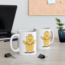 Load image into Gallery viewer, .gold Porkbun mascot mug
