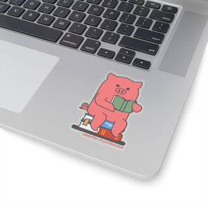 .education Porkbun mascot sticker