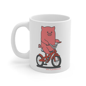 .bike Porkbun mascot mug