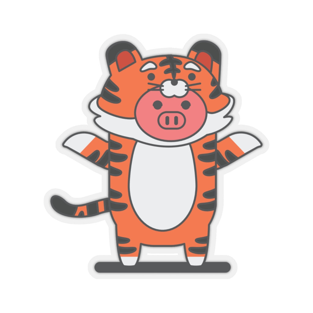 .tiger Porkbun mascot sticker