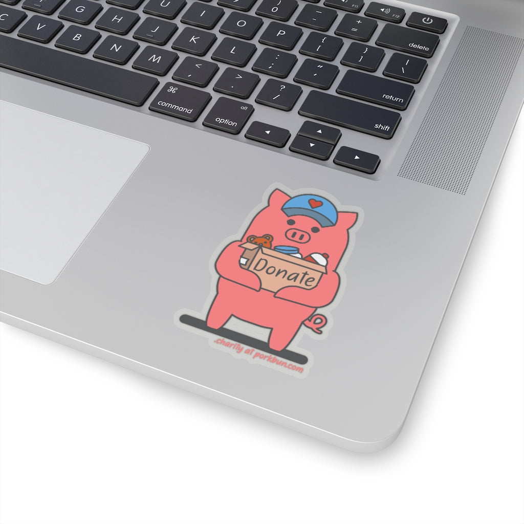 .charity Porkbun mascot sticker