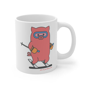 .ski Porkbun mascot mug