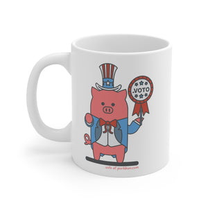 .voto Porkbun mascot mug