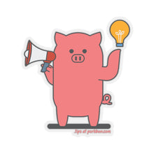 Load image into Gallery viewer, .tips Porkbun mascot sticker
