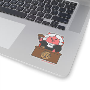 .law Porkbun mascot sticker