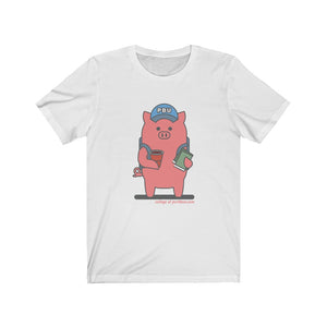 .college Porkbun mascot t-shirt