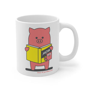 .how Porkbun mascot mug