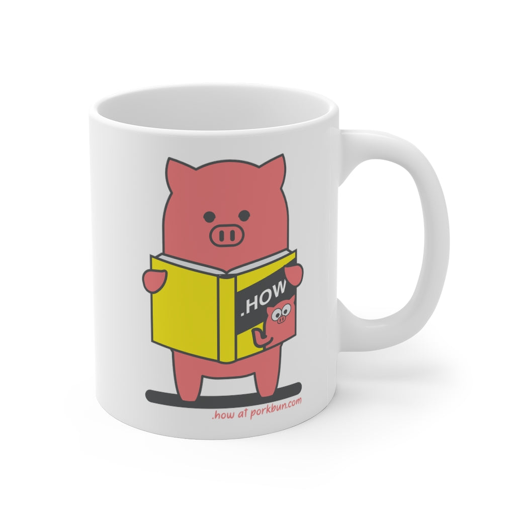 .how Porkbun mascot mug