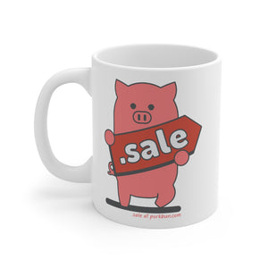 .sale Porkbun mascot mug