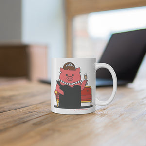 .luxury Porkbun mascot mug