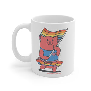 .lgbt Porkbun mascot mug