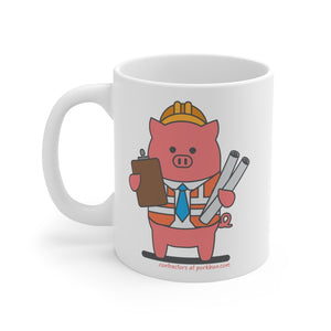 .contractors Porkbun mascot mug