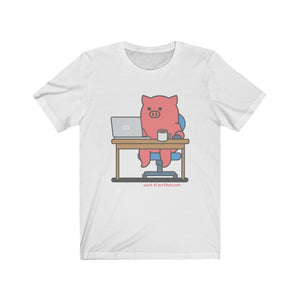 .work Porkbun mascot t-shirt