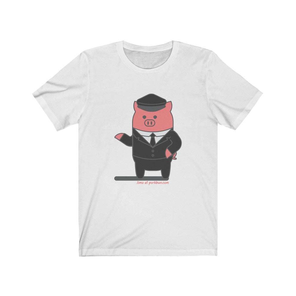 .limo Porkbun mascot t-shirt