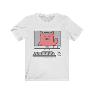 .computer Porkbun mascot t-shirt